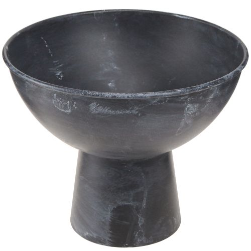 Cup Bowl Metal Plant Bowl Anthracite Ø20.5cm 2pcs