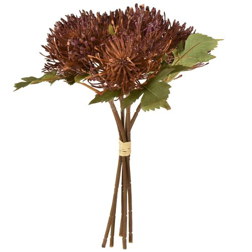 Product Protea artificial pincushion Leucospermum purple 30cm 6 pcs