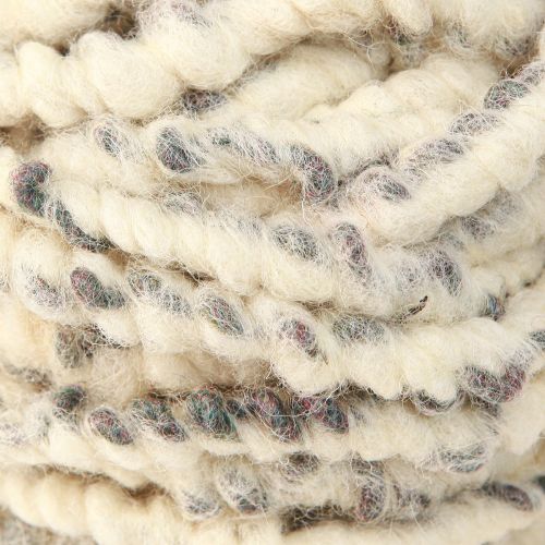 Product RAW Cord Sheep&#39;s Wool and Jute Wool Cord Felt White Grey 10m