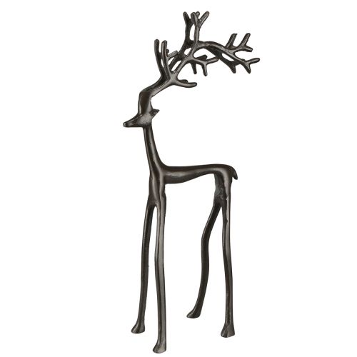 Reindeer decoration metal Christmas in brown 17x8x38,5cm