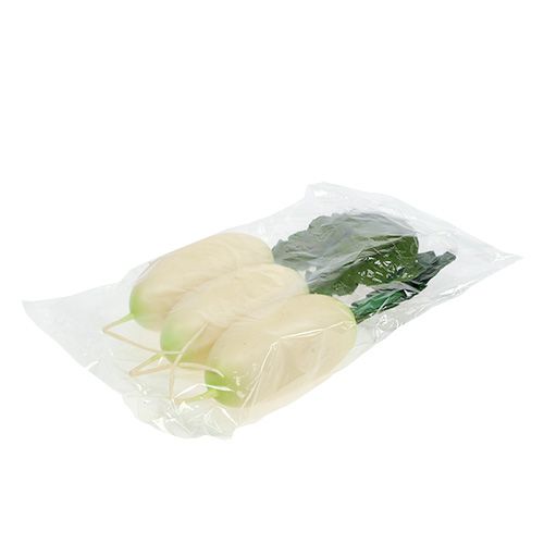 Product Radish white with leaves 12cm 3pcs