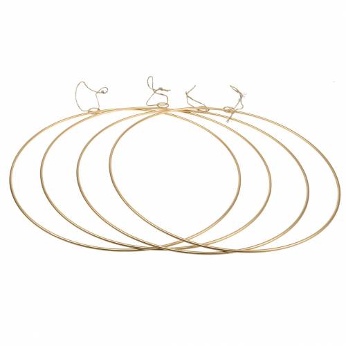 Product Decorative ring for hanging gold Ø35cm 4pcs