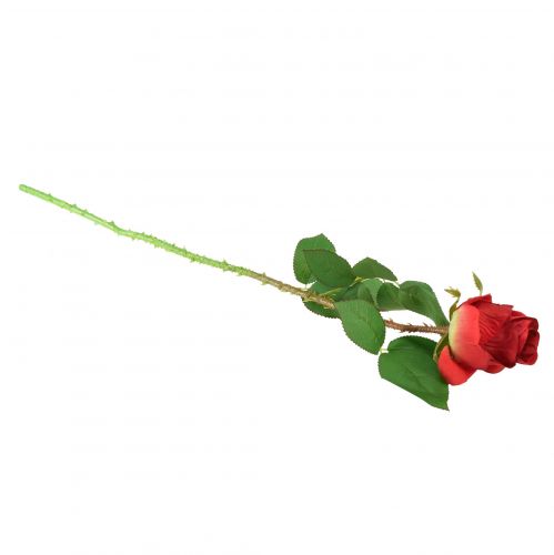 Product Rose branch silk flower artificial rose red 72cm