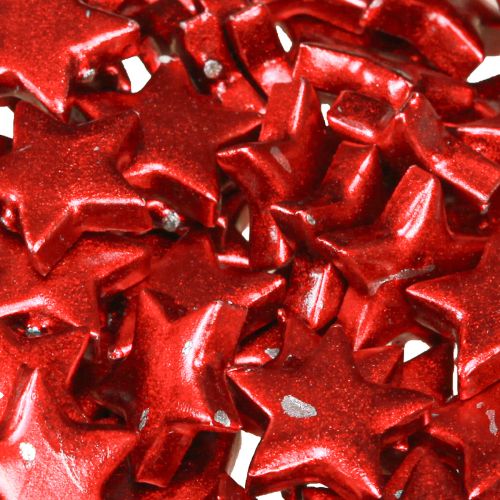 Product Red Stars Painted Christmas Ø2.5cm – 2nd Choice – 96 pcs