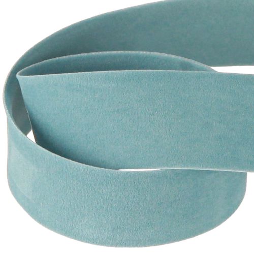 Product Velvet ribbon blue jewelry ribbon light blue 25mm 7m