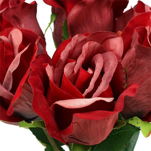 Product Velvet rose red Ø8cm L45cm 6pcs