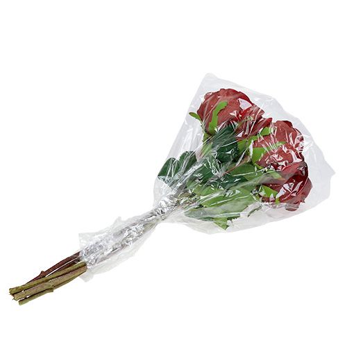 Product Velvet rose red Ø8cm L45cm 6pcs