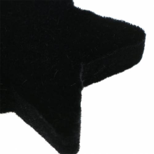 Product Scatter Decoration Stars Velvet Black 4/5cm 40 Pcs