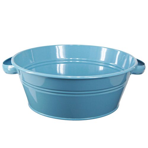 Product Bowl Round Handle Decorative Bowl Flower Bowl Blue Ø33.5cm