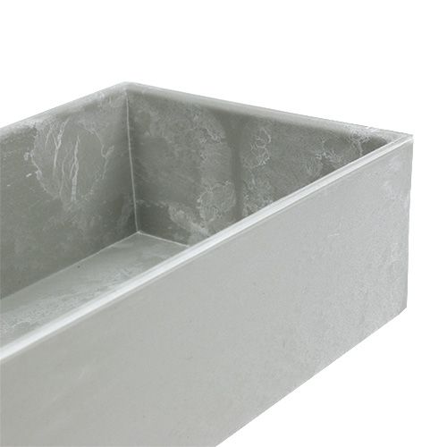 Floristik24 Bowl square grey 20cm x 10.5cm H5cm 1 pc