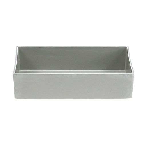 Floristik24 Bowl square grey 20cm x 10.5cm H5cm 1 pc