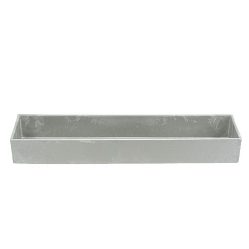 Floristik24 Bowl square gray 41.5cm x 10.5cm H5cm