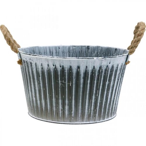 Product Metal plant bowl, flower bowl, plant pot with handles Ø28cm