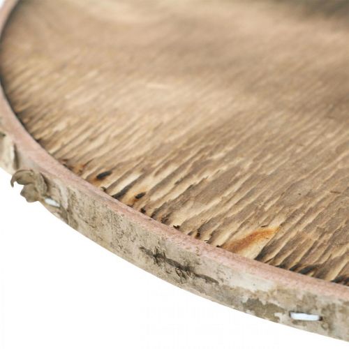 Floristik24 Decorative wood disc flamed Rustic wood decoration plywood Ø20cm