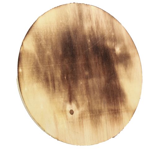 Product Decorative wooden disc flamed coaster rustic plywood Ø24cm