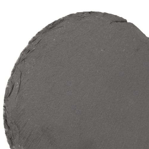 Product Slate plate Decorative heart slate heart Black 20×20cm 1pc