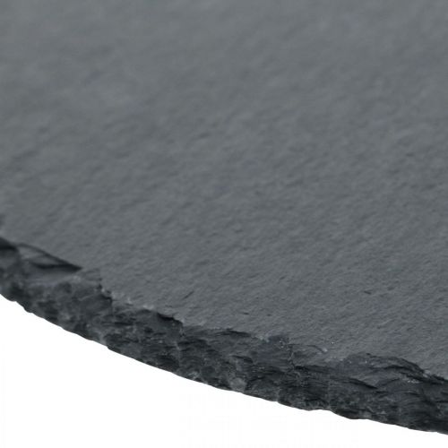 Floristik24 Round slate, natural product, decorative tray Ø30cm