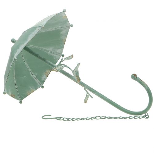 Floristik24 Antique umbrella for hanging mint green H43cm Ø28cm
