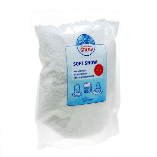 Product Artificial snow soft white decorative snow 40g