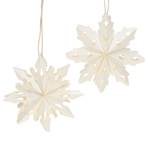 Product Delicate paper snowflake hanging decorations for winter decoration