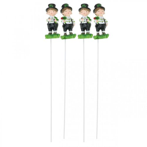 Product Chimney sweep with clover, plug for New Year&#39;s Eve, lucky charm, St Patricks Day L27cm 4 pcs