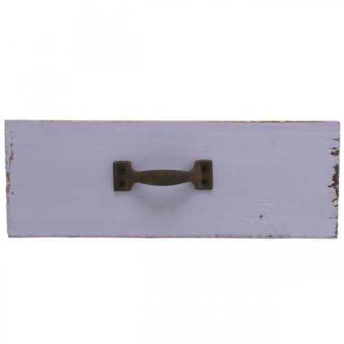 Product Planter Decorative Drawer Shabby Chic Wood Purple 25×13×8cm