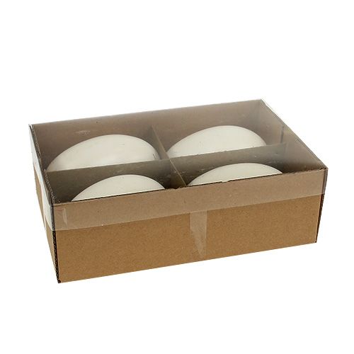 Floristik24 Swan eggs 9cm white 4 pcs