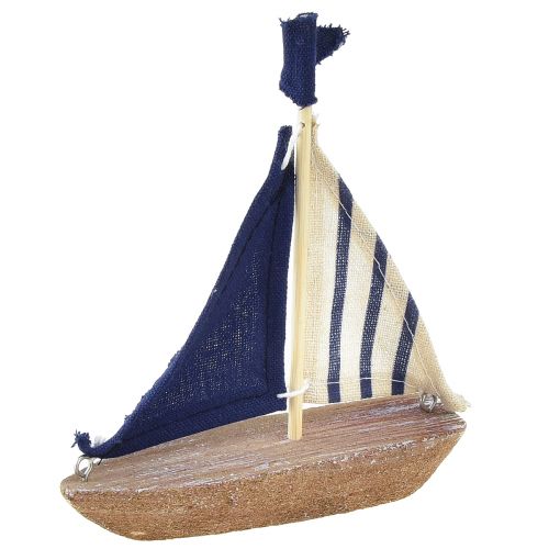 Product Vintage Sailboat Wooden Decoration Ship 12×3×15cm Assorted 2pcs