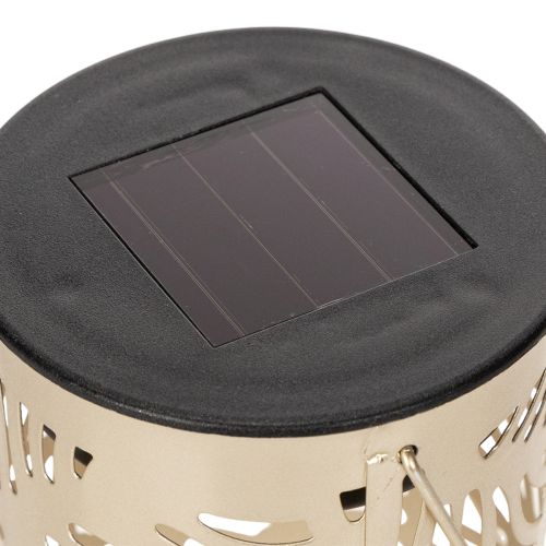 Product Solar lantern outdoor garden lighting with delicate pattern for summer nights 22cm 3pcs