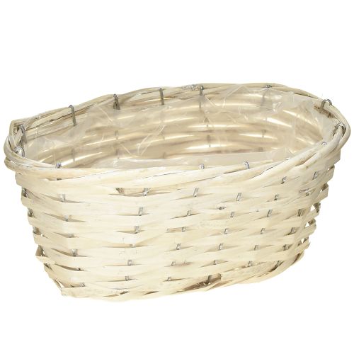 Product Chip basket wicker basket white washed natural 29×18×14cm