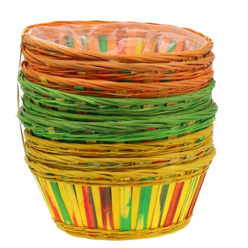 Product Chip basket round colorful Ø25cm 9 pcs