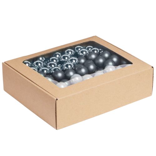 Product Decorative mini balls in shades of blue – festive & elegant 20mm 140pcs