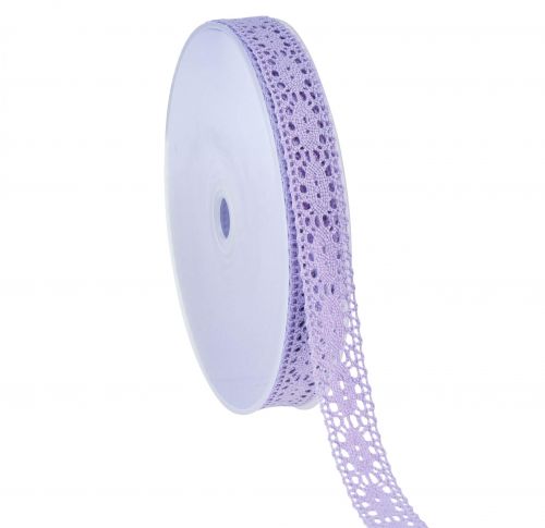 Lace Ribbon Purple Decorative Ribbon Flower Spring W18mm L20m