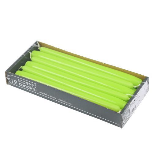 Product Taper Candles 250/23 Light Green 12 Pcs.