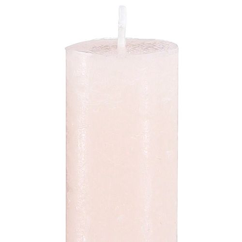 Product Solid coloured candles pink taper candles light pink 34x300mm 4 pcs