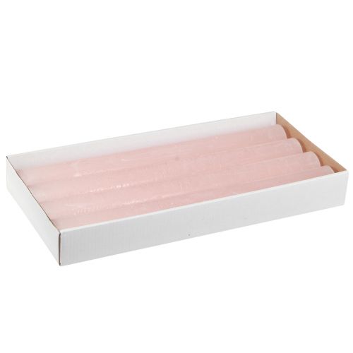 Product Solid coloured candles pink taper candles light pink 34x300mm 4 pcs