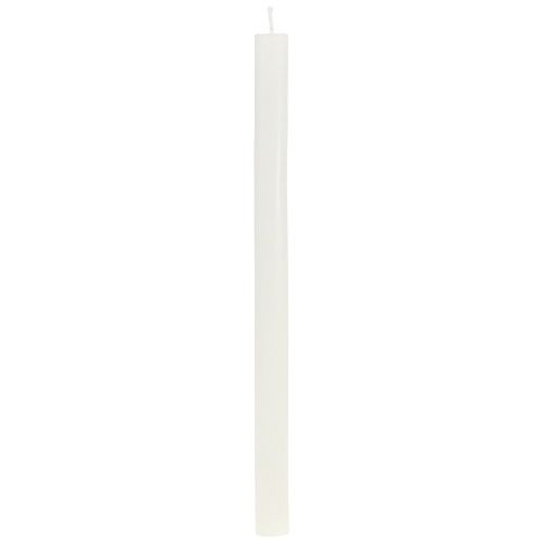 Floristik24 Taper candles colored cream white 21×240mm 12 pcs