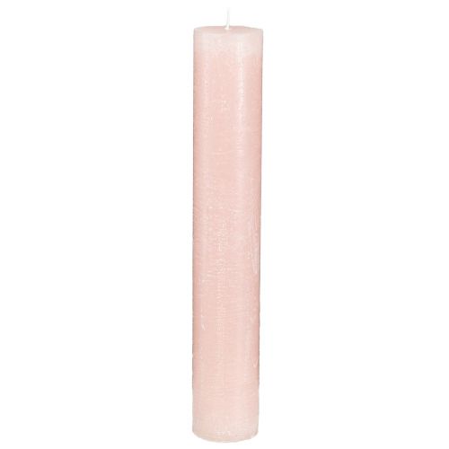 Taper candles, coloured candles, light pink, 50 x 300 mm, 4 pieces