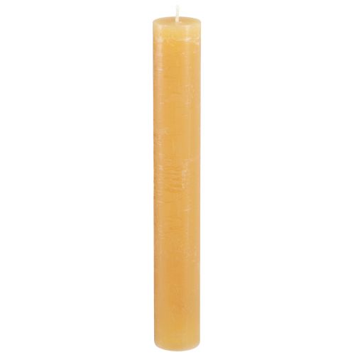 Taper candles colored candles honey 34x240mm 4 pcs