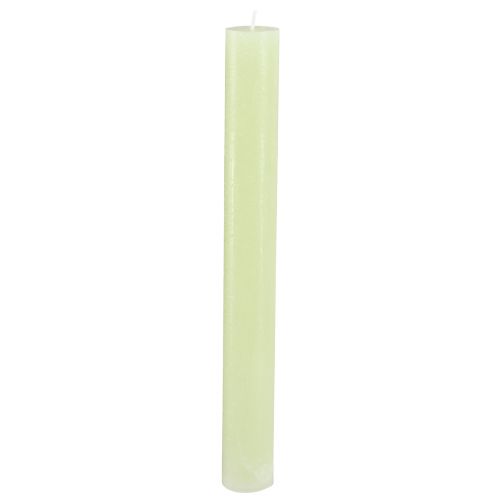 Pillar Candles Lime Green Solid Colored Candles 34x300mm 4 pcs