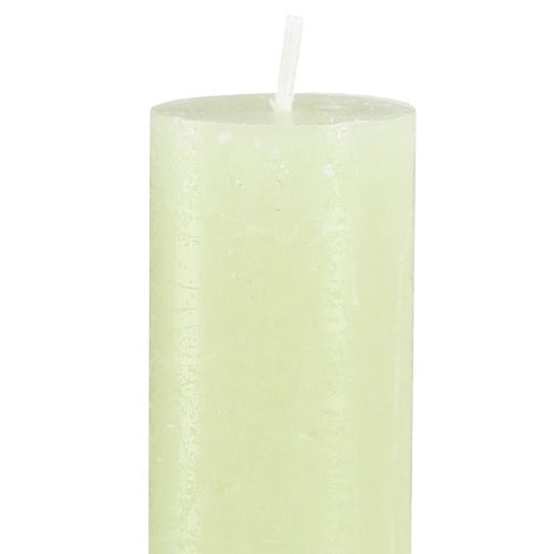 Product Pillar Candles Lime Green Solid Colored Candles 34x300mm 4 pcs