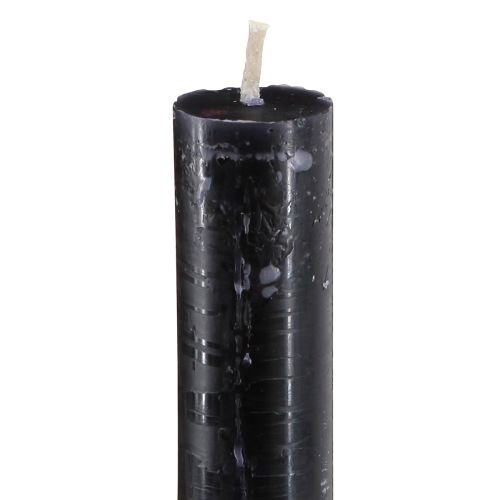 Product Taper candles colored candles black 21×240mm 12 pcs