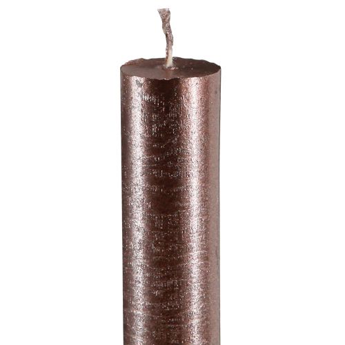 Product Taper Candles Solid Colored Copper Metallic 21×240mm 12 Pcs