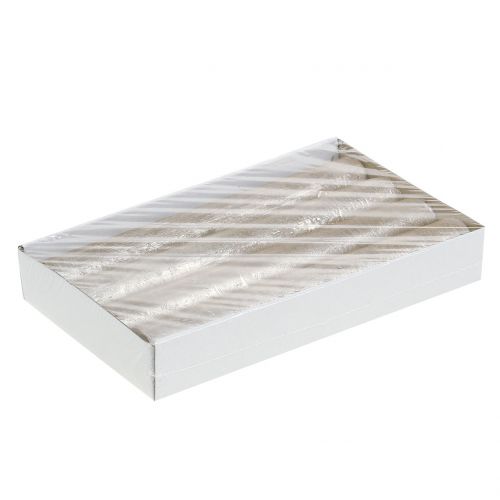 Floristik24 Taper candles colored champagne 34mm x 300mm 4 pcs