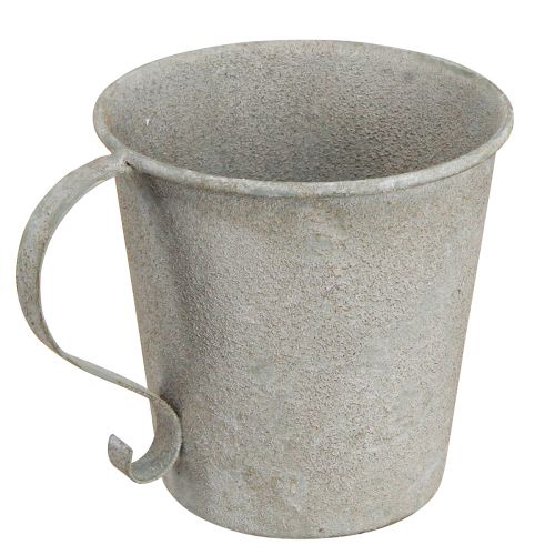 Candle holder vintage cup decoration grey Ø11cm H11cm