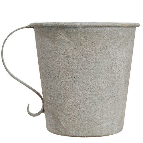 Product Candle holder vintage cup decoration grey Ø11cm H11cm