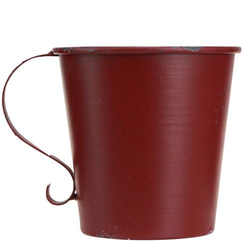 Product Candle holder vintage cup decoration wine red Ø11cm H11cm