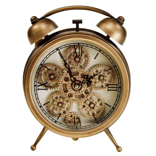 Product Steampunk clock with Roman numerals alarm clock 23x8x29,5cm