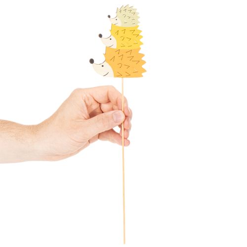 Product Decorative Garden Stakes - Colorful Hedgehog Family - 34cm, 12 Pieces