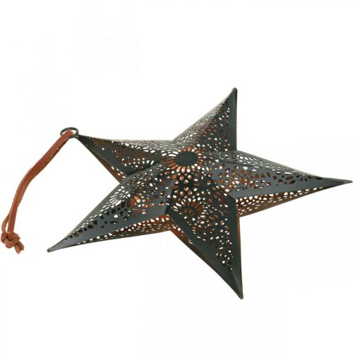 Product Christmas hanger Star Metal Star Black H19cm